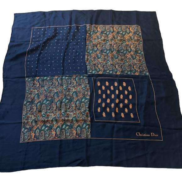 Dior Accessories - Christian Dior Blue scarf
